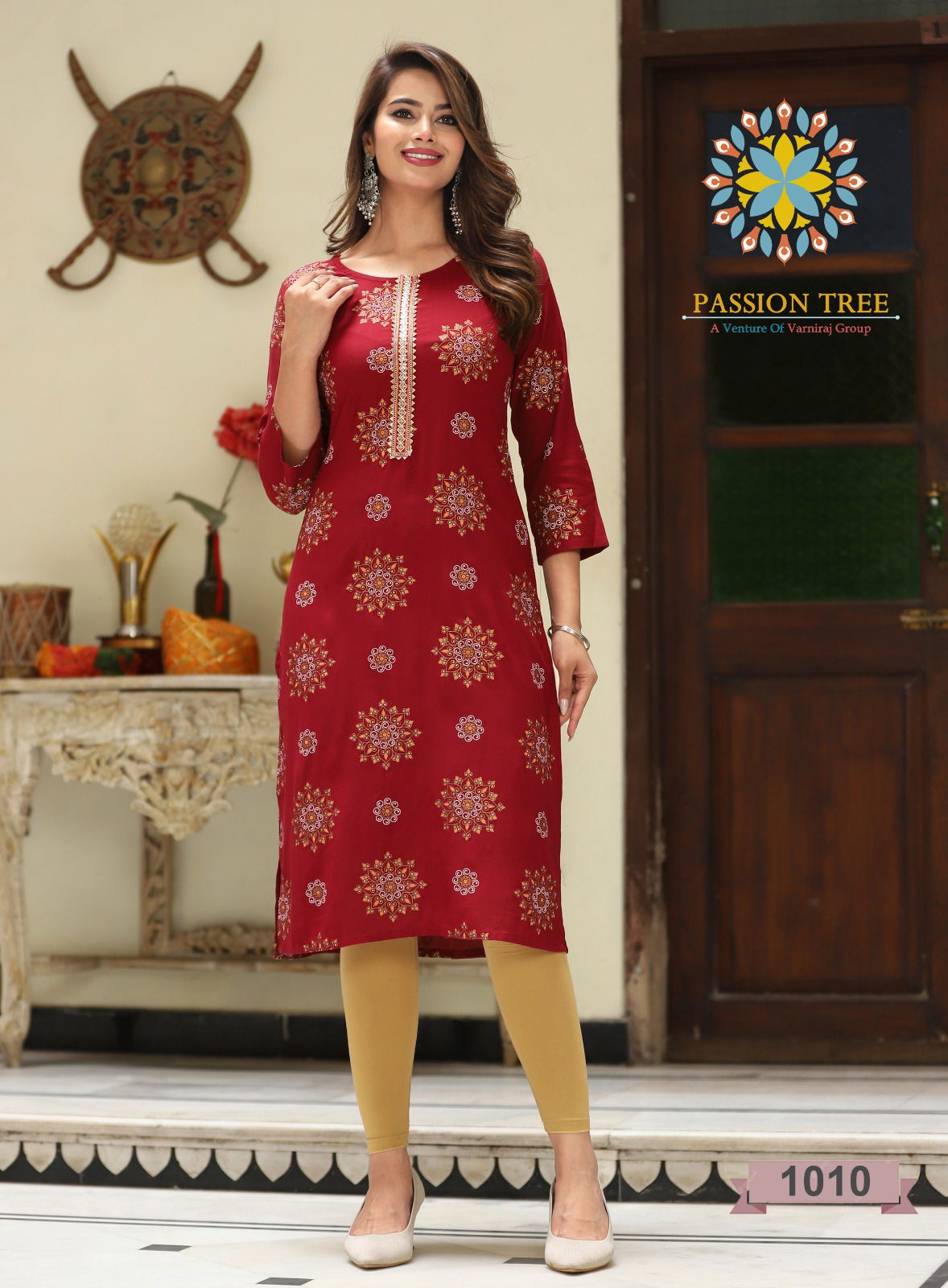 Albeli Vol 1 By Passion Tree Embroidery Printed Designer Kurtis

